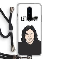 Let It Snow: OnePlus 8 Transparant Hoesje met koord