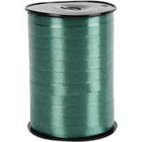 Creativ Company Cadeaulint, b: 10 mm, glossy, donkergroen, 250 m/ 1 rol