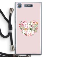 GRL PWR Flower: Sony Xperia XZ1 Transparant Hoesje met koord