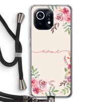 Rozen: Xiaomi Mi 11 Transparant Hoesje met koord
