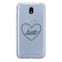 Best heart black: Samsung Galaxy J5 (2017) Transparant Hoesje