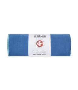 Manduka eQua Yogamat Handdoek - Pacific Blue