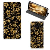 Samsung Galaxy S8 Smart Cover Gouden Bloemen