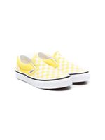 Vans Kids chaussures de skate à motif damier - Jaune