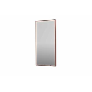 Spiegel INK SP19 50x4x100 cm incl. direct LED-Verlichting Rondom en Spiegelverwarming Geborsteld Koper