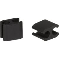 Elvedes kabelclips duo pvc 5,0 mm + 5,0 mm zwart (50 stuks)