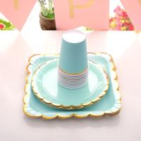 Tafeldecoratieset Pastel Blauw Tafeldecoratieset Pastel Blauw