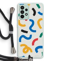 Illustratieve pop 2: Samsung Galaxy A52s 5G Transparant Hoesje met koord