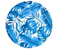 Bord Melamine Ø25 cm 4 assorti