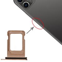 SIM-kaart lade + SIM-kaart lade voor iPhone 11 Pro Max/11 Pro (goud)