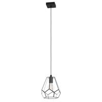 Eglo Hanglamp Mardyke zwart met glas 43643