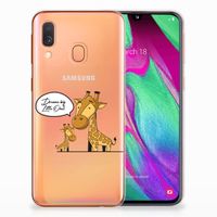 Samsung Galaxy A40 Telefoonhoesje met Naam Giraffe - thumbnail