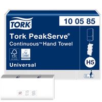 Handdoek Tork PeakServe Continu H5 universal gecomprimeerd wit 100585 - thumbnail