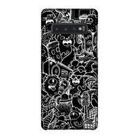 Vexx Black City : Samsung Galaxy S10 4G Volledig Geprint Hoesje