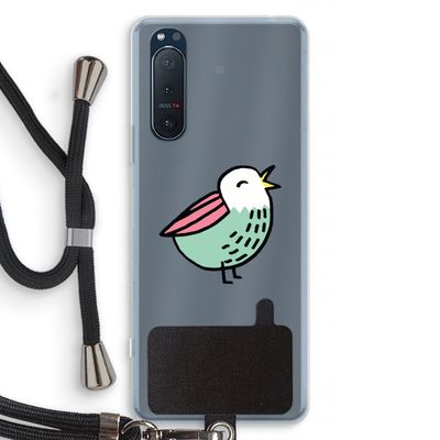 Birdy: Sony Xperia 5 II Transparant Hoesje met koord