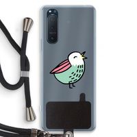 Birdy: Sony Xperia 5 II Transparant Hoesje met koord