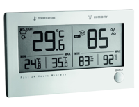 TFA Hygrometer twin plus - luchtvochtigheid en temperatuur - binnen en buiten TFA Hygrometer twin plus - luchtvochtigheid en temperatuur - binnen en buiten