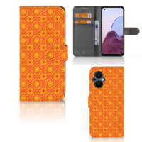 OPPO Reno 8 Lite | OnePlus Nord N20 Telefoon Hoesje Batik Oranje