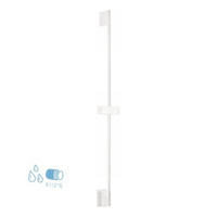 Tres Selection glijstang 76 cm met watertoevoer vierkant wit mat