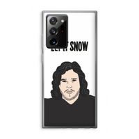 Let It Snow: Samsung Galaxy Note 20 Ultra / Note 20 Ultra 5G Transparant Hoesje