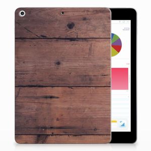 Apple iPad 9.7 2018 | 2017 Silicone Tablet Hoes Old Wood