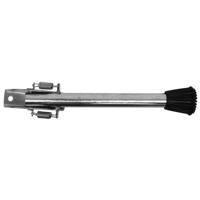 Deurvastzetter - verzinkt staal - 20 cm - met veer en rubberstop - deurstoppers / deurbuffers