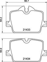 Remblokkenset, schijfrem BREMBO, u.a. fÃ¼r BMW, Toyota - thumbnail