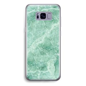 Groen marmer: Samsung Galaxy S8 Transparant Hoesje