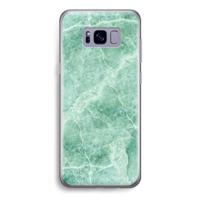 Groen marmer: Samsung Galaxy S8 Transparant Hoesje - thumbnail
