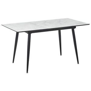 Beliani-EFTALIA -Uitschuifbare eettafel-Wit-80 x 120|150 cm-MDF