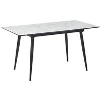 Beliani-EFTALIA -Uitschuifbare eettafel-Wit-80 x 120|150 cm-MDF - thumbnail