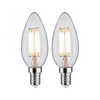 Paulmann 28788 LED-lamp Energielabel F (A - G) E14 4.5 W Warmwit (Ø x h) 35 mm x 98 mm 2 stuk(s)