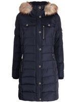 Michael Michael Kors hooded puffer coat - Bleu - thumbnail