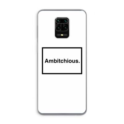 Ambitchious: Xiaomi Redmi Note 9 Pro Transparant Hoesje