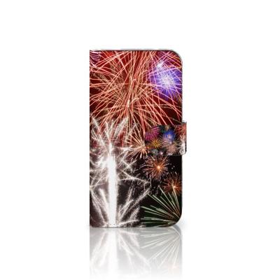 Samsung Galaxy S25 | Wallet Case | met Pasjes | Vuurwerk Samsung Galaxy S25 | Wallet Case | met Pasjes | Vuurwerk
