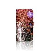 Samsung Galaxy S25 | Wallet Case | met Pasjes | Vuurwerk