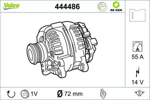 Valeo Alternator/Dynamo 444486