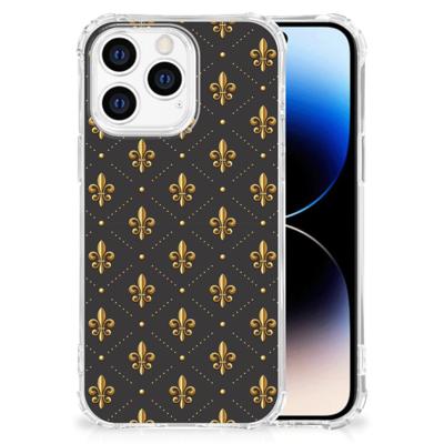 iPhone 14 Pro Doorzichtige Silicone Hoesje Franse Lelie iPhone 14 Pro Doorzichtige Silicone Hoesje Franse Lelie