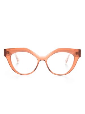 Cazal lunettes de vue 5000 à monture papillon - Marron