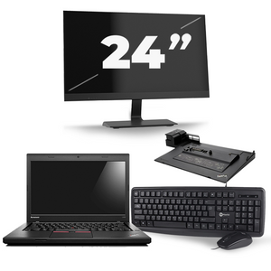 Lenovo ThinkPad L440 - Intel Core i5-4e Generatie - 14 inch - 8GB RAM - 240GB SSD - Windows 11 + 1x 24 inch Monitor
