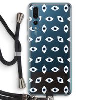 Eyes pattern: Huawei P20 Pro Transparant Hoesje met koord
