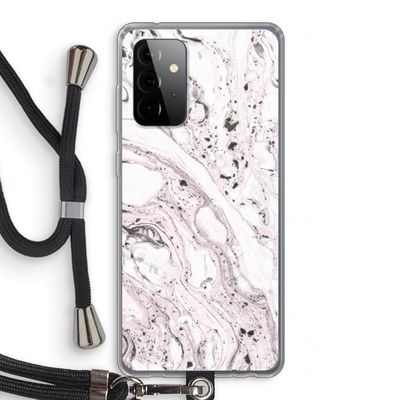 Mengelmoes: Samsung Galaxy A72 5G Transparant Hoesje met koord