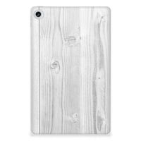 Lenovo Tab M10 Plus (3e generatie) Silicone Tablet Hoes White Wood - thumbnail