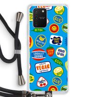 Fruitsticker: Samsung Galaxy S10 Lite Transparant Hoesje met koord