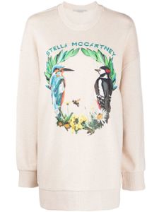 Stella McCartney pull à logo imprimé - Tons neutres