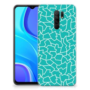 Xiaomi Redmi 9 Hoesje maken Cracks Blue