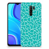 Xiaomi Redmi 9 Hoesje maken Cracks Blue