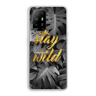 Stay wild: Oppo A95 5G Transparant Hoesje