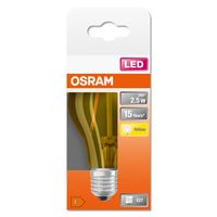 OSRAM 4058075433922 LED-lamp Energielabel F (A - G) E27 Peer 2.5 W = 23 W Geel (Ø x l) 60 mm x 105 mm 1 stuk(s) - thumbnail