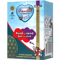 Renske rund met eend Vers Bereid nat hondenvoer 12 x 185 g - thumbnail